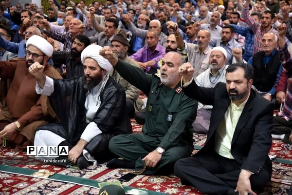 راهپیمایی مردم خراسان جنوبی در حمایت از عملیات طوفان الاقصی
