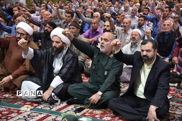 راهپیمایی مردم خراسان جنوبی در حمایت از عملیات طوفان الاقصی