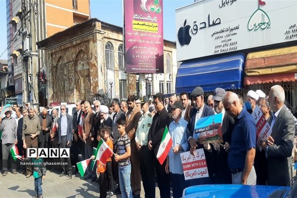 طنین فریاد حمایت از مردم فلسطین در عباس آباد