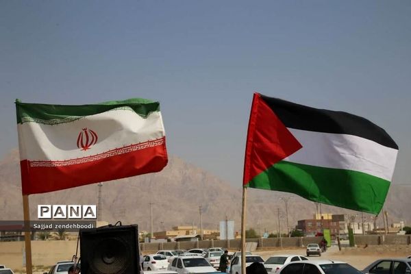 حمایت مردم اهرم از جبهه مقاومت در فلسطین