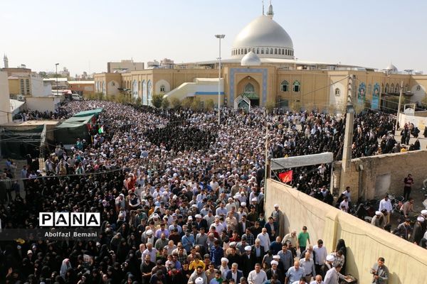 راهپیمایی مردم قم در حمایت از مبارزان فلسطینی