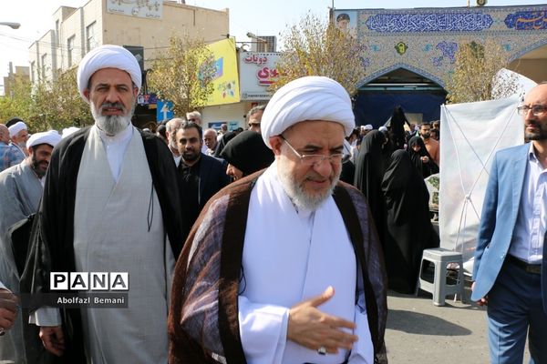 راهپیمایی مردم قم در حمایت از مبارزان فلسطینی