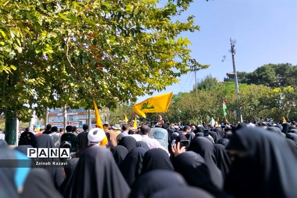 حضور کودکان و نوجوانان قمی در راهپیمایی حمایت از ملت فلسطین