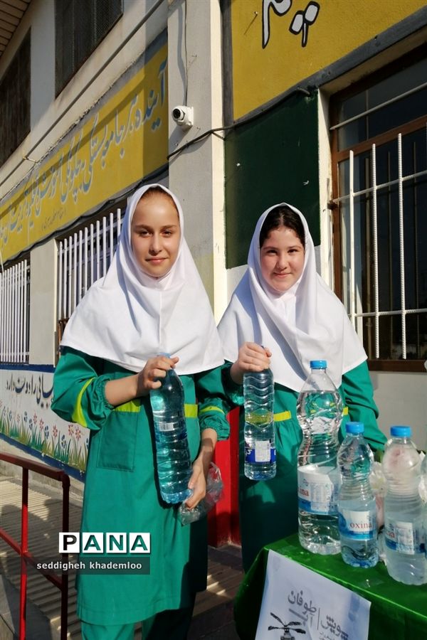 حمایت دانش‌آموزان دبستان شهیدان حجازی گلوگاه از مردم مظلوم غزه