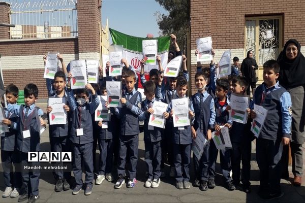 راهپیمایی مردم شهرستان قرچک علیه رژیم صهیونستی