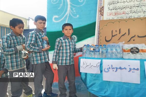برگزاری پویش طوفان آب و میز مهربانی در مدارس پسرانه شهرستان پیشوا