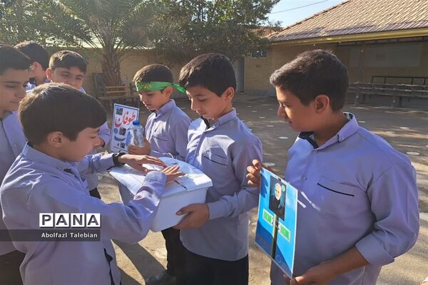 پویش طوفان آب دانش‌آموزان اشکذری