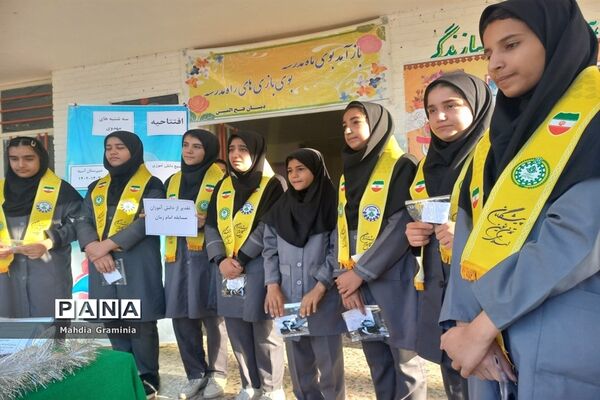 صبحگاه مهدوی پیشتازان دخترانه آسیه در اندیمشک