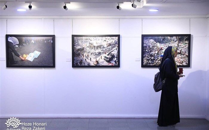 نمایشگاه عکس «با طوفان الاقصی تا روز آخر» افتتاح شد