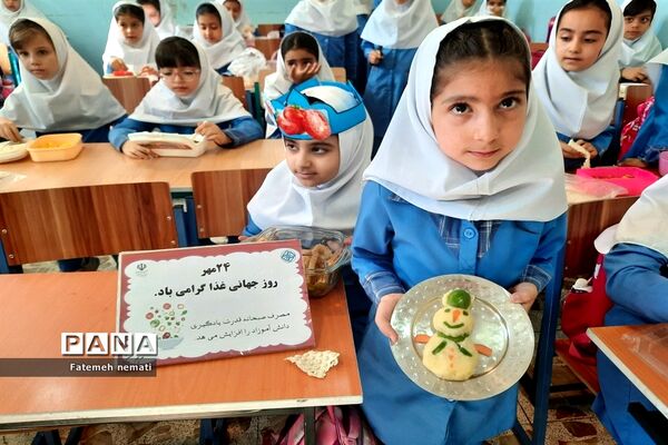 برگزاری جشنواره غذای سالم در دبستان دخترانه کوثر ملارد