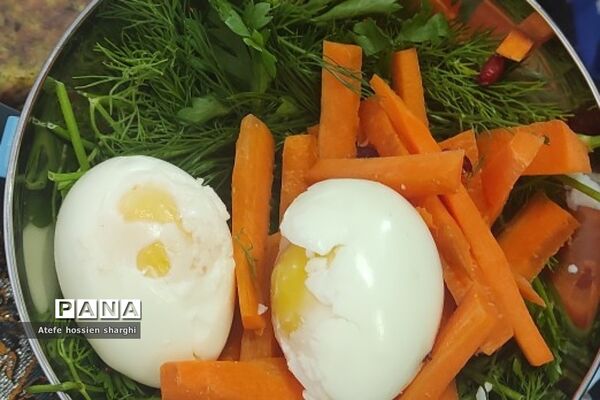 جشنواره غذای سالم در دبستان ایمان رودهن