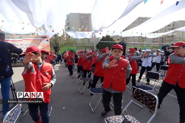 آیین آغاز مسابقات ورزشی دانش‌آموزان سراسر کشور به میزبانی آموزش و پرورش منطقه9 شهر تهران