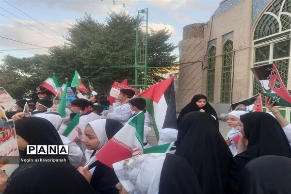 تجمع مردم هرات در دفاع از فلسطین و محکوم کردن جنایات اسرائیل