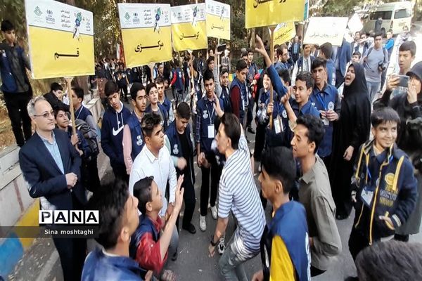 حمایت دانش آموز خبرنگاران از مردم فلسطین