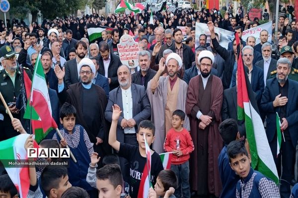 حمایت مردم خرمدره از مردم فلسطین