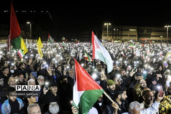 خر‌وش مردم مشهد در محکومیت جنایات اسرائیل غاصب در غزه