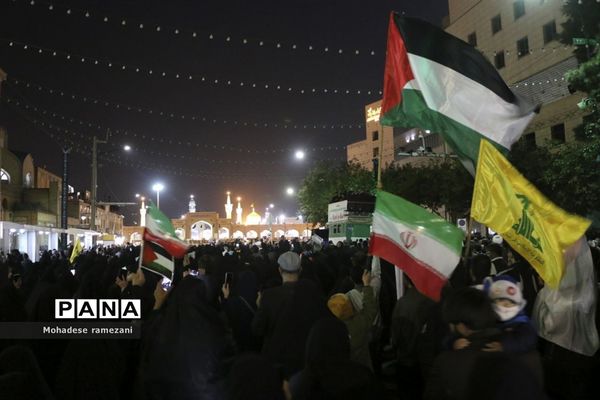 خر‌وش مردم مشهد در محکومیت جنایات اسرائیل غاصب در غزه