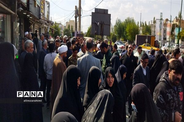 اجتماع با شکوه مردم شهرستان فیروزکوه در حمایت از مردم مظلوم فلسطین