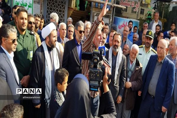 اجتماع با شکوه مردم شهرستان فیروزکوه در حمایت از مردم مظلوم فلسطین