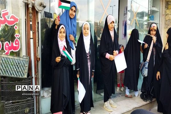 اجتماع با شکوه مردم شهرستان فیروزکوه در حمایت از مردم مظلوم فلسطین