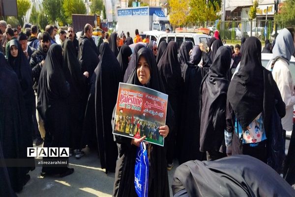 اجتماع با شکوه مردم شهرستان فیروزکوه در حمایت از مردم مظلوم فلسطین