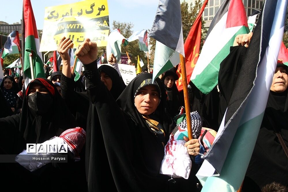 اجتماع بزرگ مادران و کودکان در حمایت از مردم فلسطین