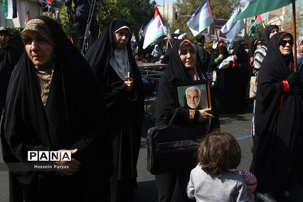 اجتماع بزرگ مادران و کودکان در حمایت از مردم فلسطین