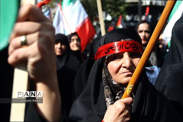 اجتماع بزرگ مادران و کودکان در حمایت از مردم فلسطین
