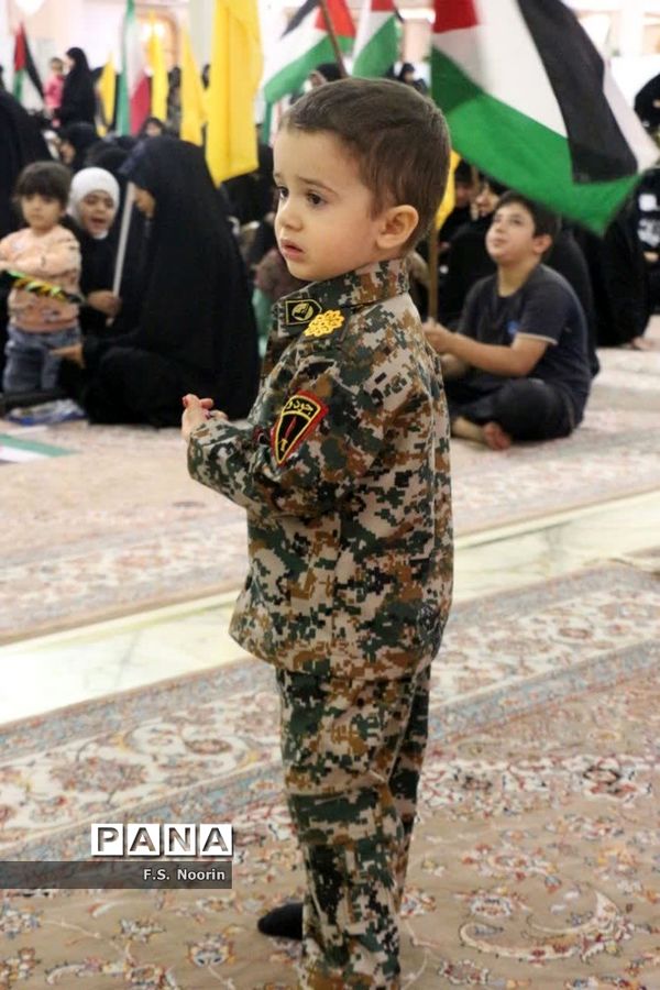 همنوایی مادران و کودکان 125 کشور در قم با مظلومان فلسطینی