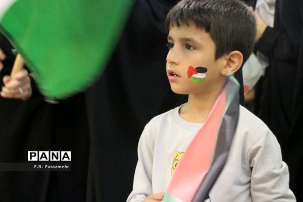 همنوایی مادران و کودکان 125 کشور در قم با مظلومان فلسطینی