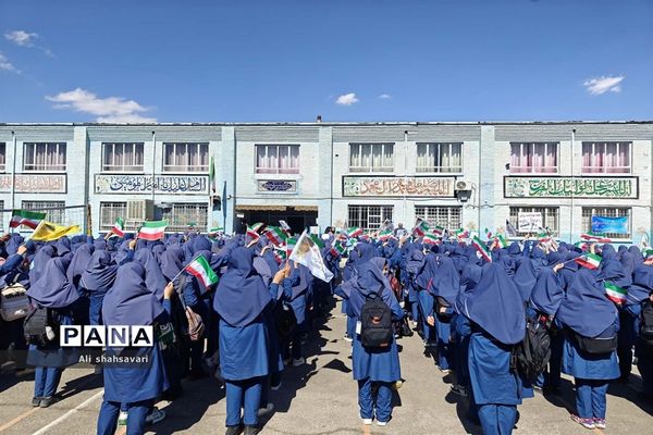 فریاد «مرگ بر اسرائیل» در مدارس کرمانشاه طنین‌انداز شد