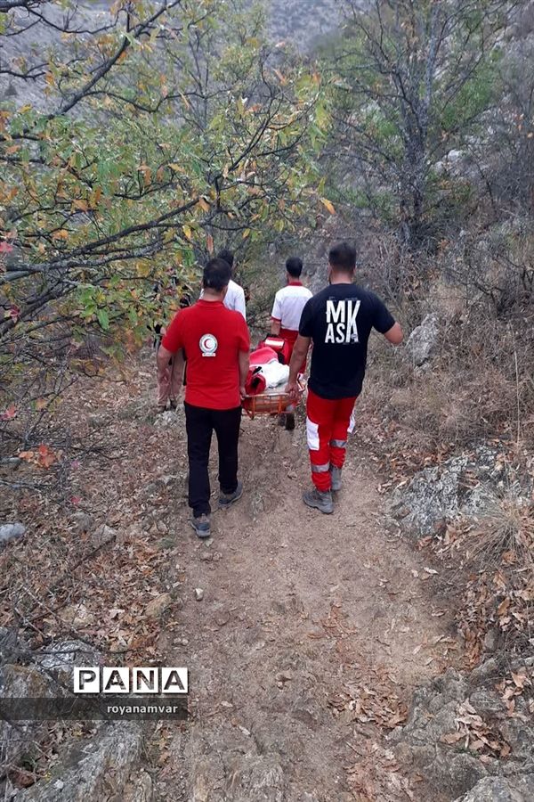 عملیات نجات جان  کوهنورد مصدوم درارتفاعات یامان داغی توسط نجاتگران جمعیت هلال احمر شهرستان مانه وسملقان