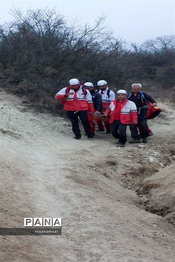 عملیات نجات جان  کوهنورد مصدوم درارتفاعات یامان داغی توسط نجاتگران جمعیت هلال احمر شهرستان مانه وسملقان