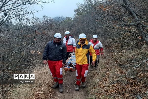 عملیات نجات جان  کوهنورد مصدوم درارتفاعات یامان داغی توسط نجاتگران جمعیت هلال احمر شهرستان مانه وسملقان