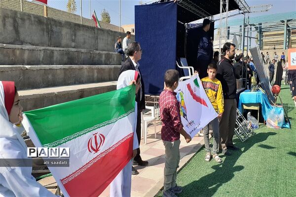 آیین افتتاحیه مسابقات ورزشی دانش‌آموزان شهرستان کلات(یادواره شهدای شهر چنار)طرح امیدستان۱۰۰