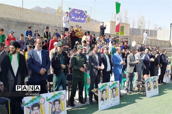 آیین افتتاحیه مسابقات ورزشی دانش‌آموزان شهرستان کلات(یادواره شهدای شهر چنار)طرح امیدستان۱۰۰