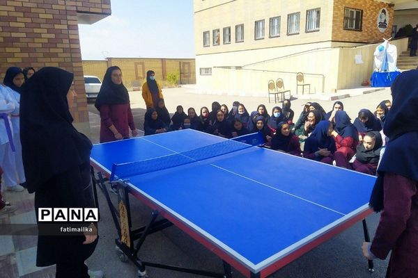 مراسم المپیاد ورزشی درون مدرسه‌ای در دبیرستان دخترانه شهید سردار سلیمانی شهرستان‌فیروزکوه