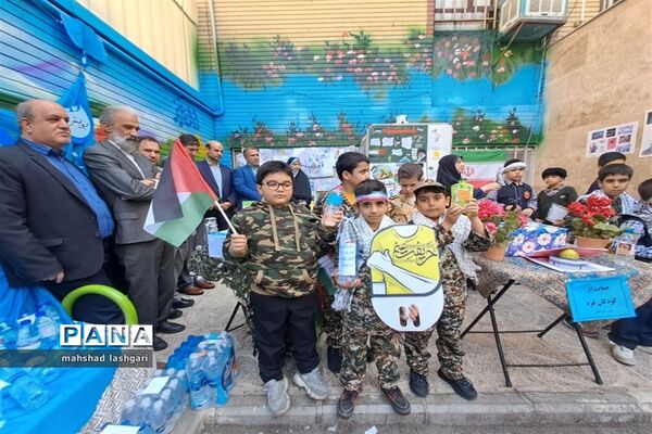 حمایت دانش‌آموزان منطقه ۱۰ از کودکان غزه
