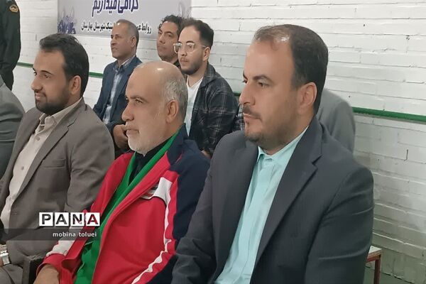 آیین افتتاح خانه ژیمناستیک در شهرستان بهارستان