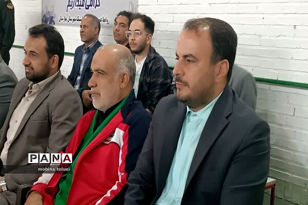 آیین افتتاح خانه ژیمناستیک در شهرستان بهارستان