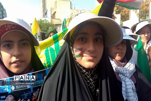 اجتماع دانش‌آموزان درحمایت از کودکان غزه