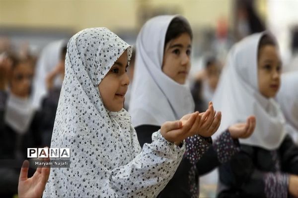 مراسم پیوند مدرسه و مسجد دبستان حاجیه خانم نوری ملارد