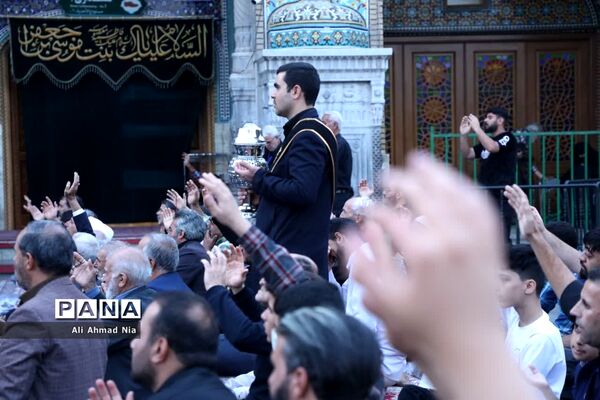 آیین نصب پرچم سیاه بر گنبد حرم حضرت معصومه(س)