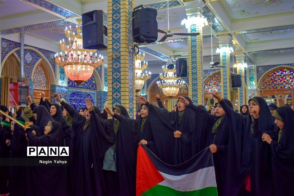 تجمع مادران استان مرکزی برای ابراز همدردی با مادران غزه