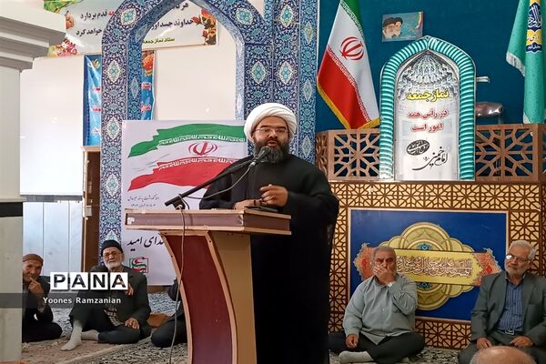 برگزاری نماز عبادی سیاسی جمعه درشهرستان خلیل‌آباد