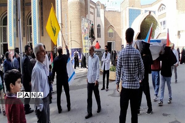 حمایت مردم کرج از شهدای مظلوم و بی دفاع غزه