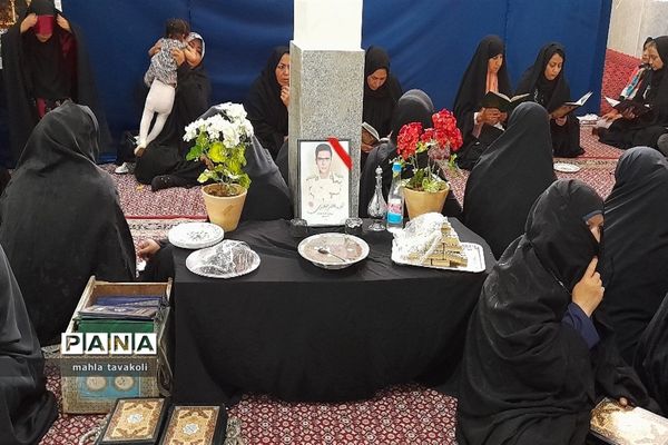 مراسم ختم و تجلیل شهید‌مرزبانی ناصر حیدری دژ در حسینیه حضرت ابوالفضل(ع)