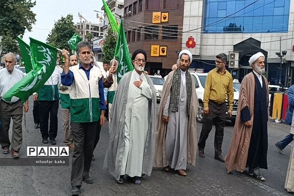 کاروان شادی به‌مناسبت ولادت امام رضا(ع) در قائمشهر