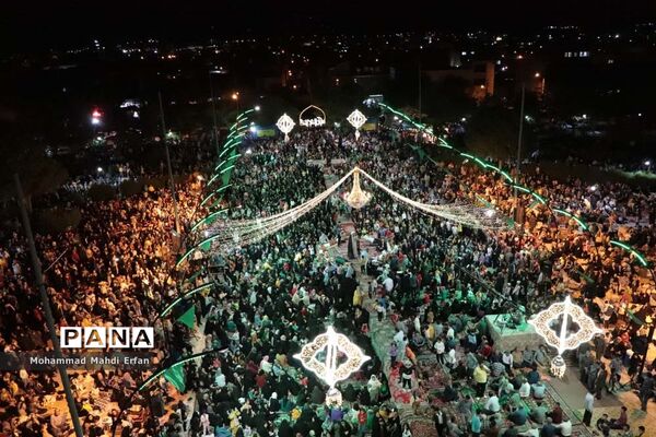 مراسم استقبال از خادمان حرم مطهر امام رضا(ع) در شهرستان آباده