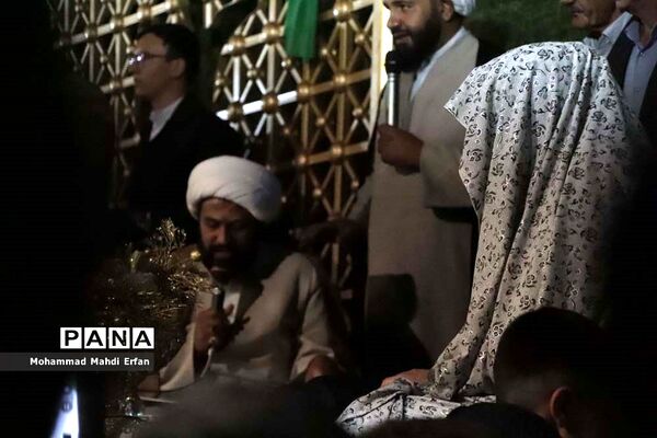 مراسم استقبال از خادمان حرم مطهر امام رضا(ع) در شهرستان آباده